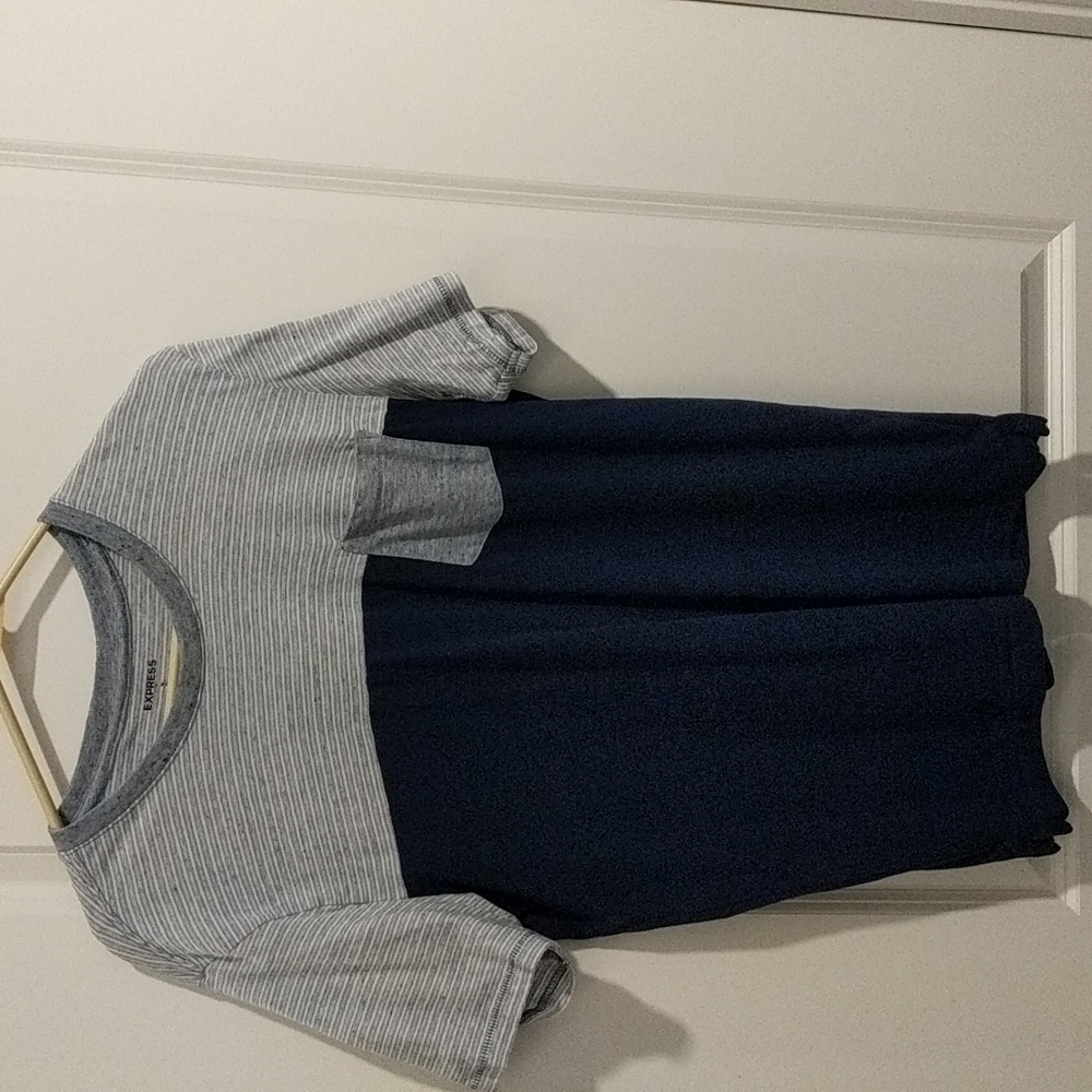 Express short sleeve Navy/Grey